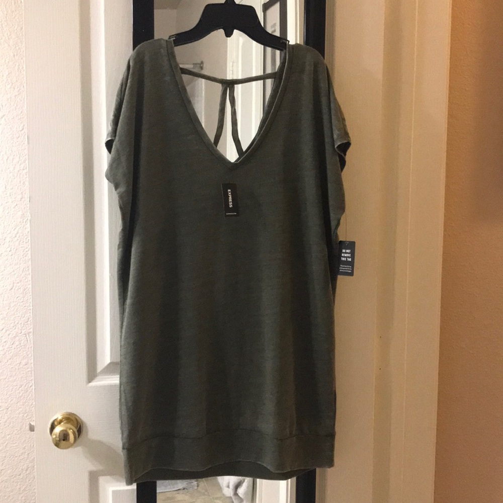 Petite Strappy Back London Shirt Dress